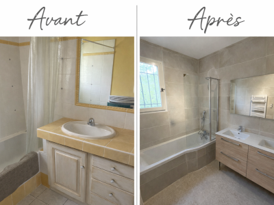 Transformation d'une salle de bain à Malemort du Comtat Transformation d'une salle de bain à Malemort du Comtat